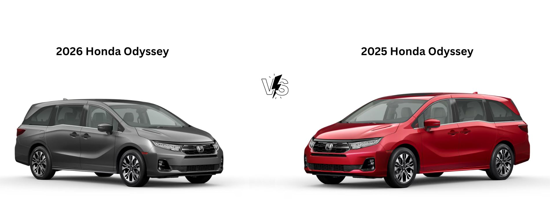 Compare 2026 Honda Odyssey vs 2025 Honda Odyssey